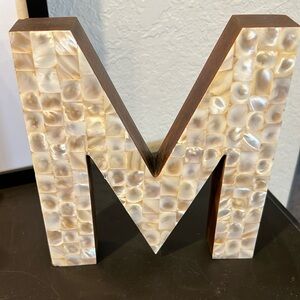 Decorative M plaque Made in India !